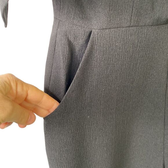 Dress the Population Tiffany One-Shoulder Bow Jumpsuit Sleeveless Stretchy New - Picture 6 of 16